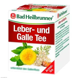 BAD HEILBRUNNER Sachets filtres de thé au foie et au galle, 8 x 1,75 g