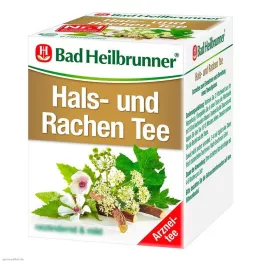 BAD HEILBRUNNER Sachets filtres pour thé pour la gorge et la gorge, 8X1,75 g
