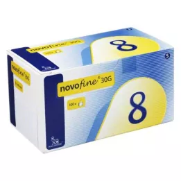 NOVOFINE 8 canules 0,30x8 mm, 100 pièces