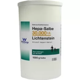 HEPA SALBE 30 000 cest-à-dire le lichtenstein, 1000 g