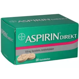 ASPIRIN Tablets à mastication du régime, 20 pc
