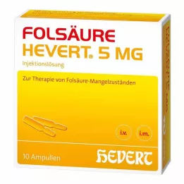 FOLSÄURE HEVERT Ampoules de 5 mg, 10 pièces
