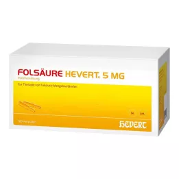 FOLSÄURE HEVERT Ampoules de 5 mg, 100 pièces