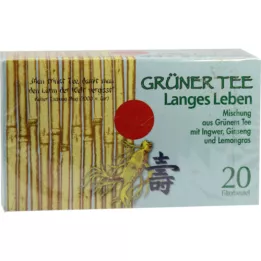 GRÜNER TEE+ Ginger + Sac filtre de ginseng, 20 pc