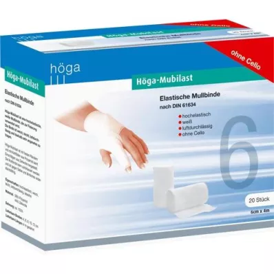 HÖGA-MUBILAST Fixation du bandage 6 CMX4 M O.CELLOPHAN, 20 pc
