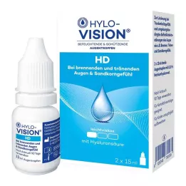 HYLO-VISION HD Collyre, 2X15 ml