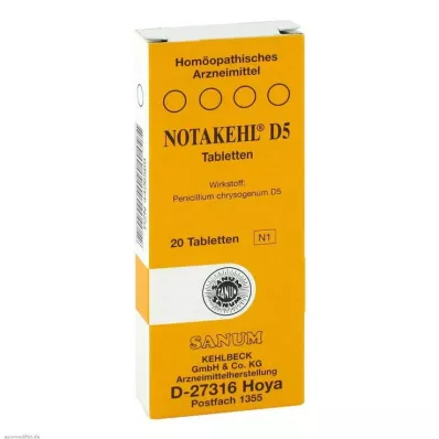 NOTAKEHL D 5 comprimés, 20 pièces NOTAKEHL D 5 comprimés, 20 pièces