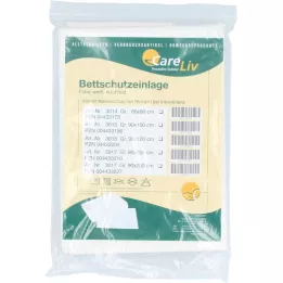 BETTSCHUTZEINLAGE Diapositive 90x150 cm Blanc, 1 pc