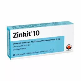 ZINKIT 10 comprimés enrobés, 20 pcs