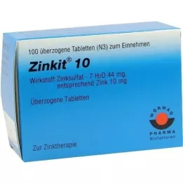 ZINKIT 10 comprimés excessifs, 100 pc