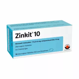 ZINKIT 10 comprimés enrobés, 100 pcs