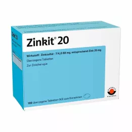 ZINKIT 20 comprimés enrobés, 100 pcs