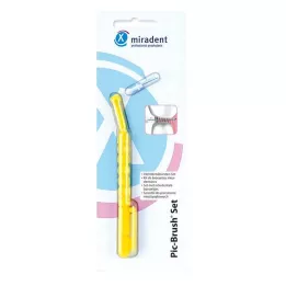 MIRADENT Interd.Pic-Brush Set jaune, 1 pièce