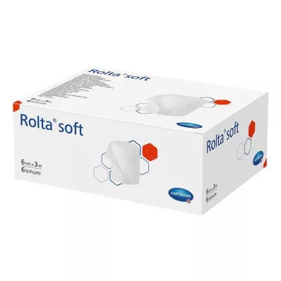 ROLTA bandage en coton synthétique souple 10 cm x 3 m, 6 pièces