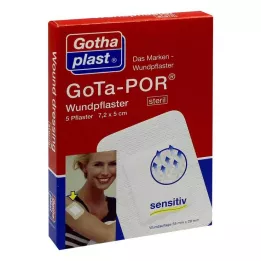 GOTA-POR Pansement pour plaies 5x7,2 cm stérile, 5 pièces