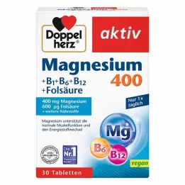 DOPPELHERZ Comprimés de magnésium 400 mg, 30 pcs