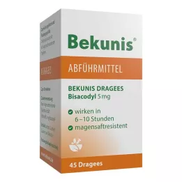 BEKUNIS Bisacodyl Dragees 5 mg comprimés gastro-résistants, 45 pcs