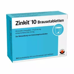 ZINKIT 10 comprimés effervescents, 20 pcs