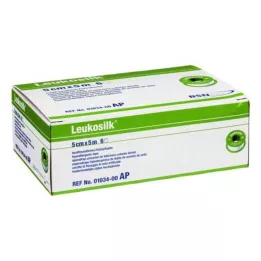 LEUKOSILK 5 cm x 5 m, 6 pièces