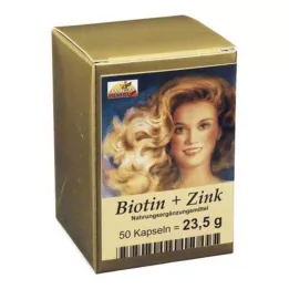 BIOTIN PLUS Capsules de cheveux en zinc, 50 pc