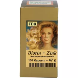 BIOTIN PLUS Capsules de cheveux en zinc, 100 pc
