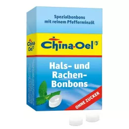 CHINA ÖL Pastilles pour la gorge et la toux sans sucre, 40 g