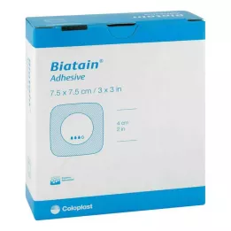 BIATAIN Pansement en mousse 7,5x7,5 cm auto-adhésif, 10 pièces