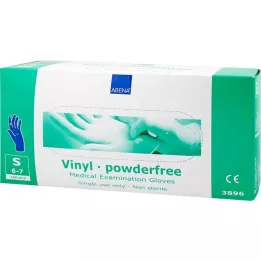 VINYL Gants non poudrés petit bleu, 100 pc
