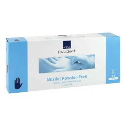 Gants en nitrile non poudrés x-longs grands, 100 pièces