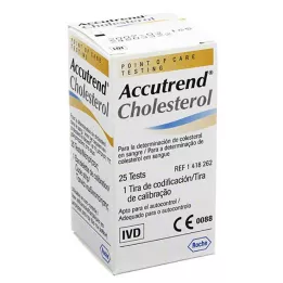 ACCUTREND Bandelettes de test de cholestérol, 25 pièces