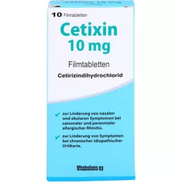CETIXIN 10 mg de comprimés de films, 10 pc