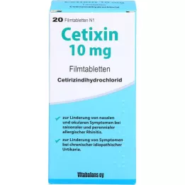 CETIXIN 10 mg de comprimés de films, 20 pc