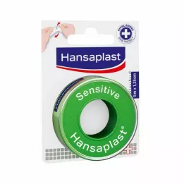 HANSAPLAST Patch de fixation Sensitive 1,25 cm x 5 m, 1 pièce