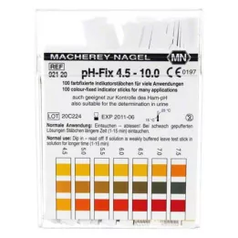 PH-FIX Bandelettes indicatrices pH 4,5-10, 100 pièces