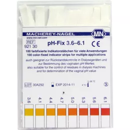 PH-FIX Lindicateur colle pH 3,6-6.1, 100 pc
