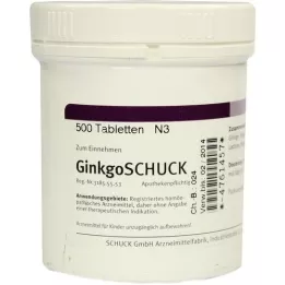 GINKGOSCHUCK Comprimés, 500 pièces