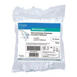 WATTETRÄGER 15 cm avec grande tête en coton, 50 pièces