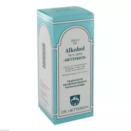 ALKOHOL Hetterich 70% V/V, 200 ml