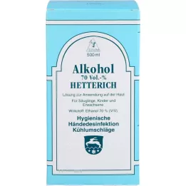 ALKOHOL Hetterich 70% V/V, 500 ml