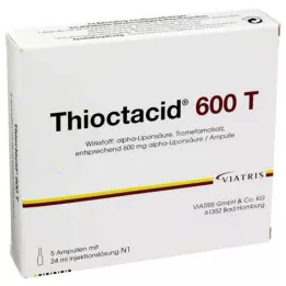 THIOCTACID 600 T solution injectable, 5X24 ml