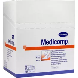 Medicomp compresse 7,5x7,5 cm stérile, 25x2 pc