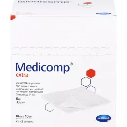 Medicomp compresses supplémentaires 10x10 cm stérile, 25x2 pc