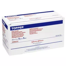 TOPPER Schlitzkompr.5x5 cm stérile, 20X5 pcs