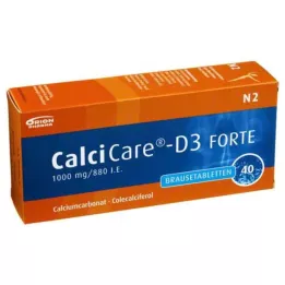 CALCICARE Comprimés effervescents D3 forte, 40 pcs