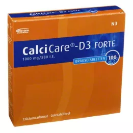CALCICARE Comprimés effervescents D3 forte, 100 pcs