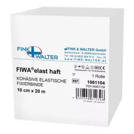 FIXIERBINDE élastique cohésif 10 cmx20 m blanc, 1 pc