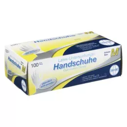 HANDSCHUHE Latex jetable poudré M, 100 pcs