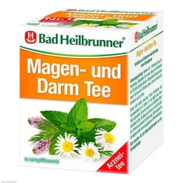 BAD HEILBRUNNER Sachets filtrants pour thé pour lestomac et les intestins, 8 x 1,75 g