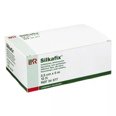 SILKAFIX Agrafes 2,5 cm x 5 m, mandrin en carton, 12 pièces