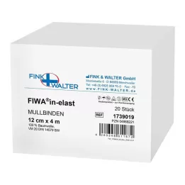 MULLBINDEN 12 cmx4 m 100% coton, 20 pièces